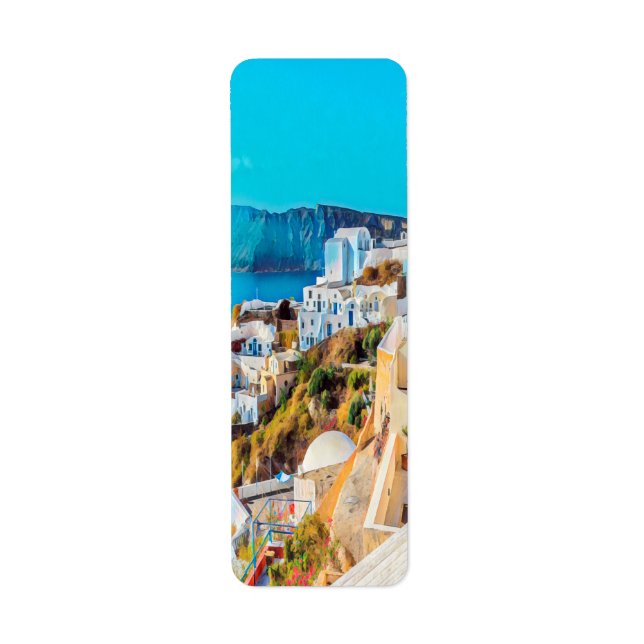 Étiquette ldp SANTORINI - panorama - (Devant)