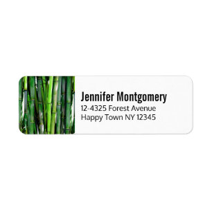 Étiquette Le Bambou vert Stalks Photographie de la nature
