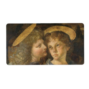 Étiquette Le baptême de Léonard de Vinci des anges du Christ