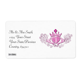 Étiquette Le Claddagh (rose)