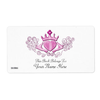 Étiquette Le Claddagh (rose)