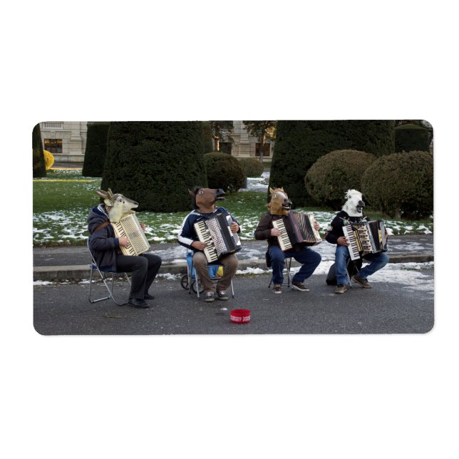 Étiquette Le concert d'animaux (Devant)