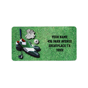 Étiquette Le golf chausse le conducteur de club de gants de