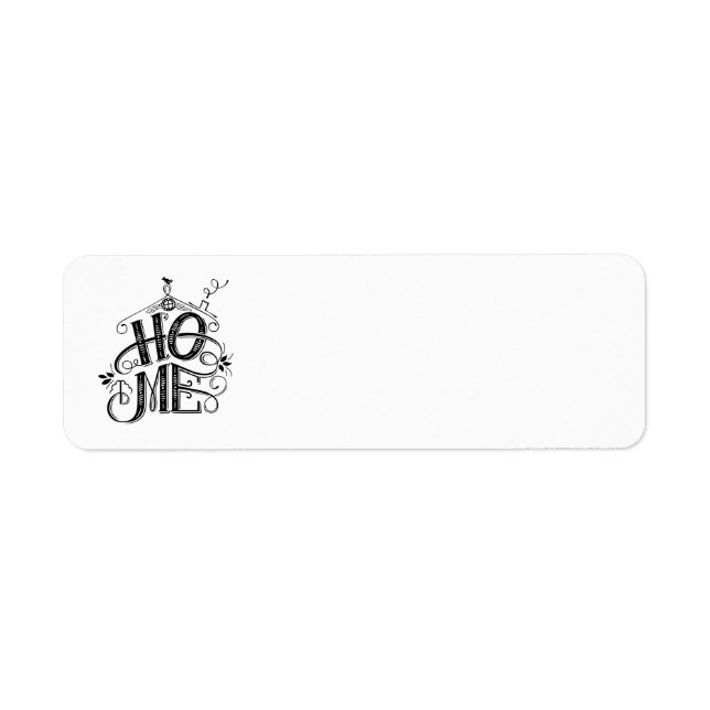 Étiquette Le graphique de la fête de la nouvelle maison (Devant)