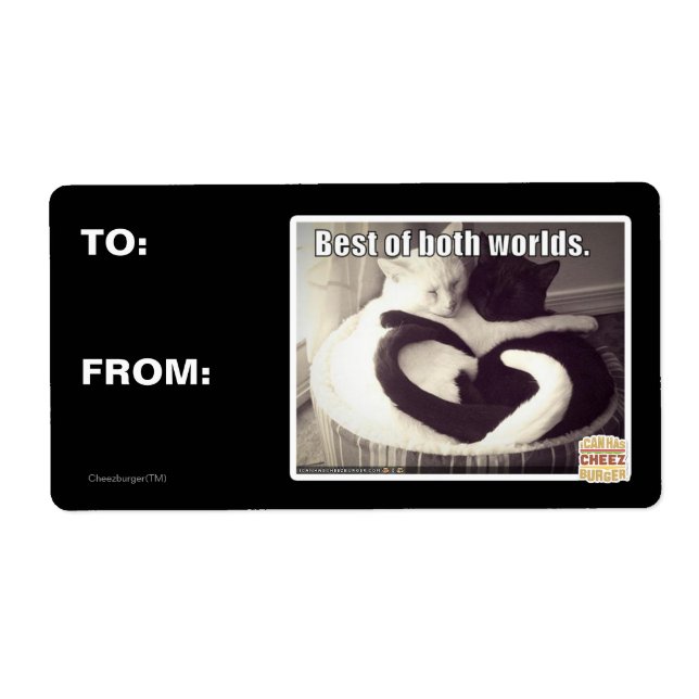 Étiquette Le meilleur des deux mondes. (Devant)