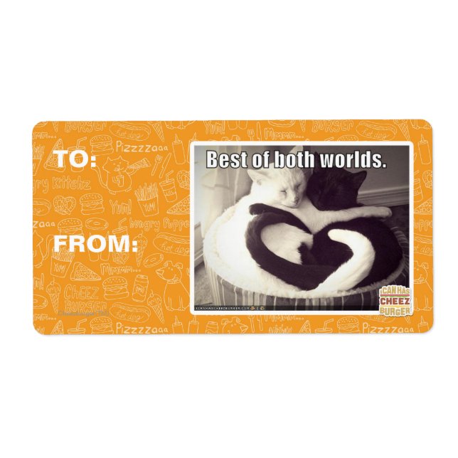 Étiquette Le meilleur des deux mondes. (Devant)