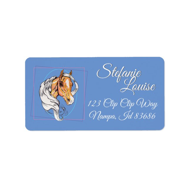 Étiquette Le Palomino (bleu) (Devant)