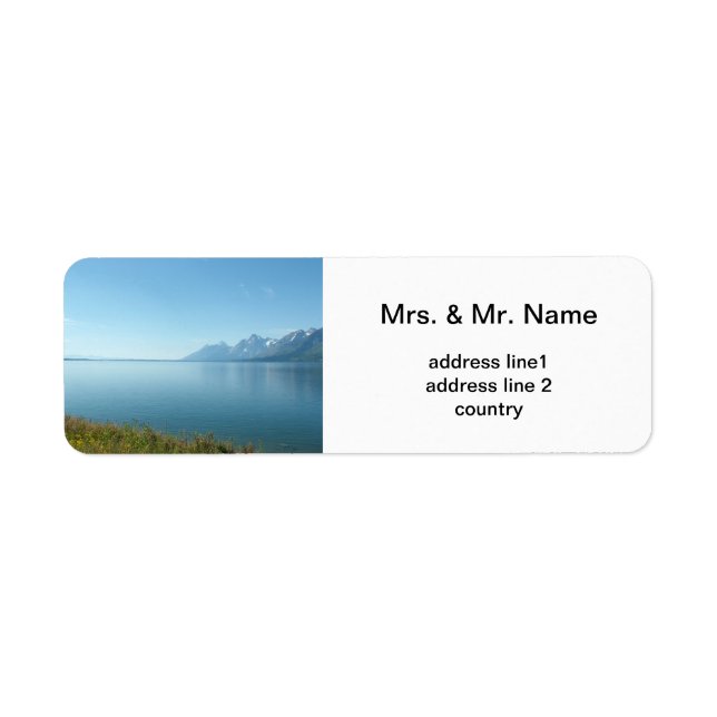 Étiquette Le Parc national de Grand Teton (Devant)