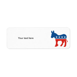 Étiquette le parti démocrate américain donkey usa