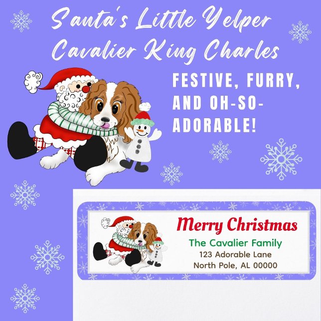 Étiquette Le petit Cavalier King Charles Spaniel hurleur de  (Créateur téléchargé)