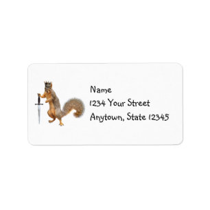 Étiquette Le Roi Squirrel Address Lables