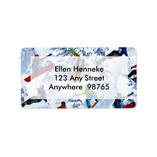 Étiquette Le snowboard n'est pas tout C'est la seule chose (Devant)