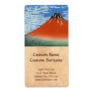 Étiquette Le vent du sud du Fuji est clair matin