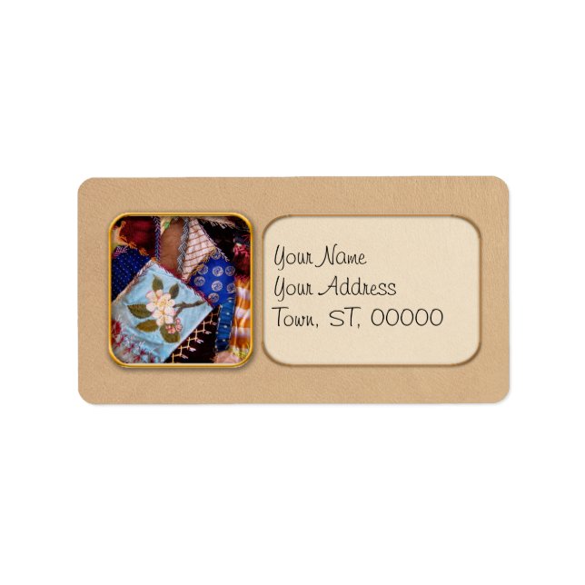 Étiquette L'édredon - patchwork - de la grand-maman de (Devant)