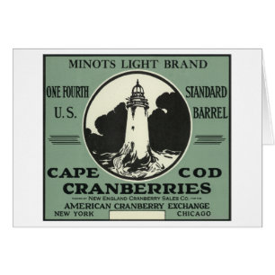 Étiquette léger de canneberge de marque de Cape