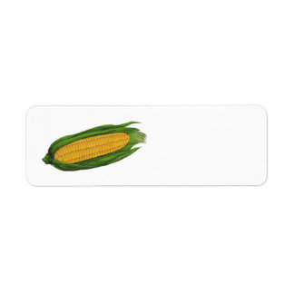 Étiquette Légumes alimentaires anciens ; Maïs jaune sur l'ép