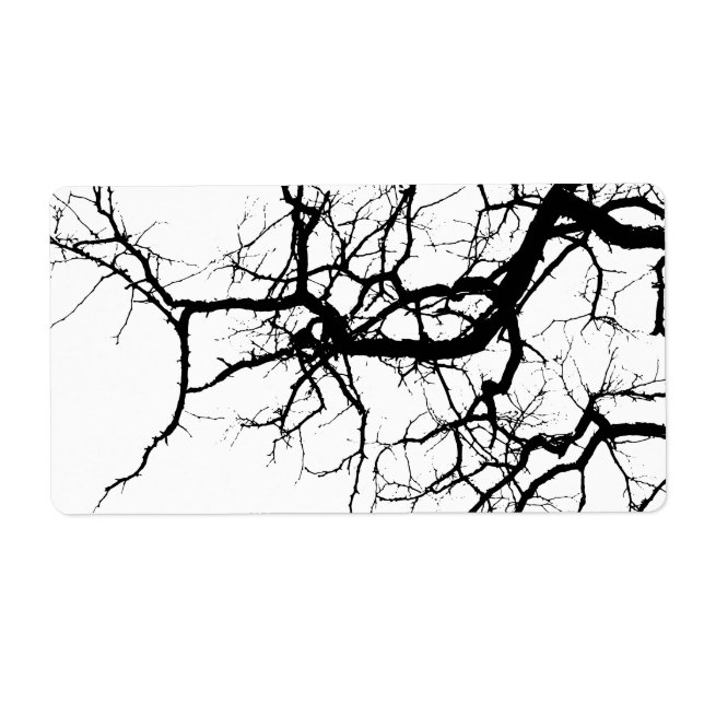 Étiquette Les branches sombres de l'arbre (Devant)