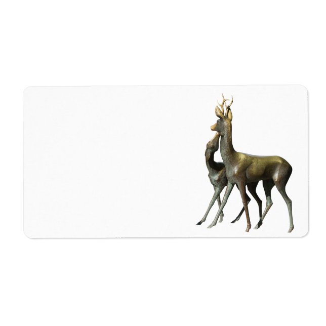 Étiquette Les cerfs amoureux (Devant)