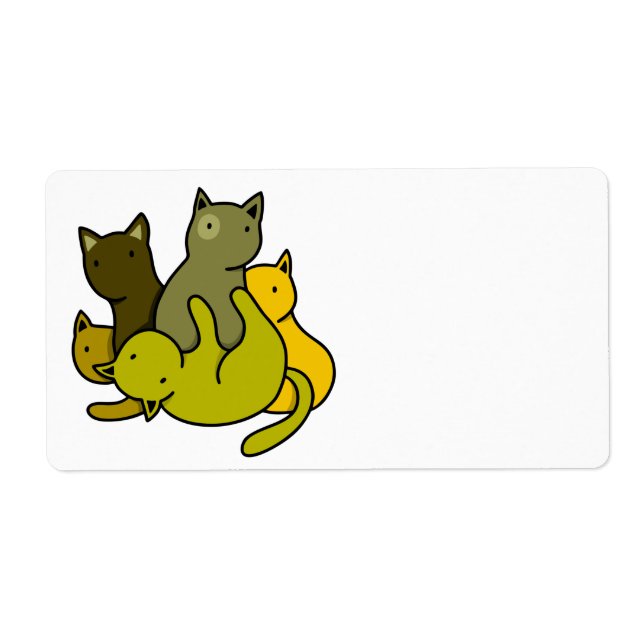 Étiquette Les chatons d'olive (Devant)