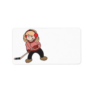 Étiquette Les Filles Jouent Aussi Au Hockey