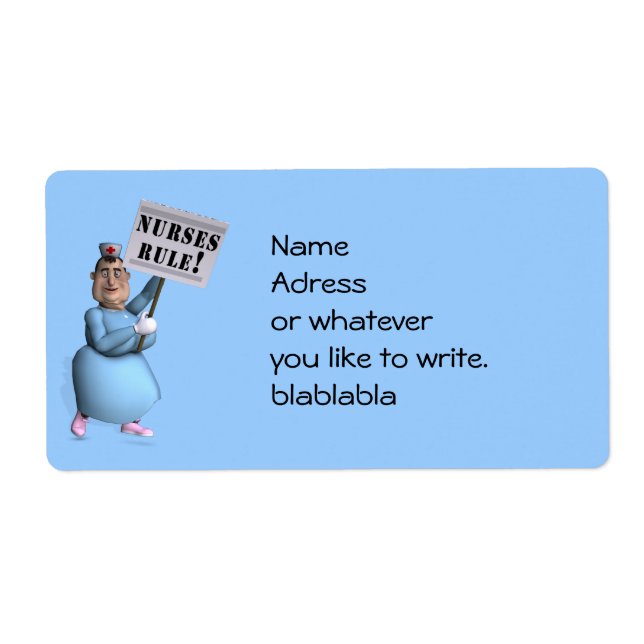 Étiquette Les infirmières ! (Devant)