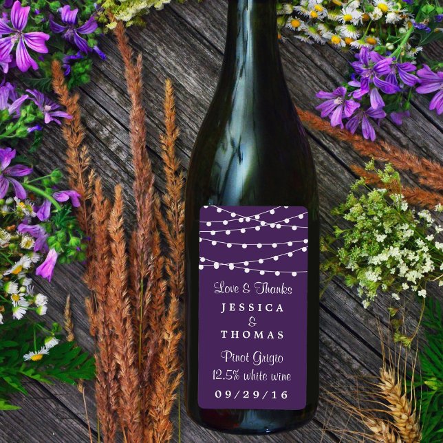 Étiquette Les Lumières De Chaîne Sur La Collection De Mariag (Créateur téléchargé)