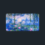Étiquette Les nénuphars de Monet<br><div class="desc">L’Eau de Monet. S'il vous plaît visitez mon magasin pour un design plus intéressant et plus de choix de couleurs. => zazzle.com/iwheels*</div>