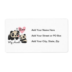Étiquette Les pandas I aiment ma tante