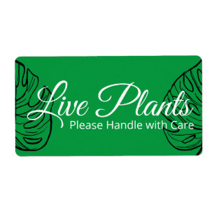 Étiquette Les Plantes En Vie S'Il Vous Plaît Traiter Avec So