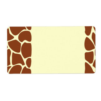 Étiquette Les Prints de Brown Girafe.