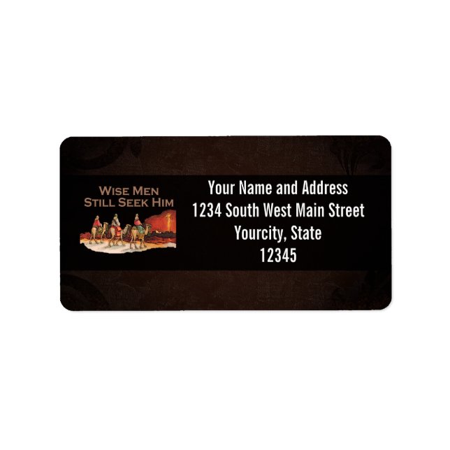Étiquette Les Sages Le Cherchent Toujours, Noël (Devant)