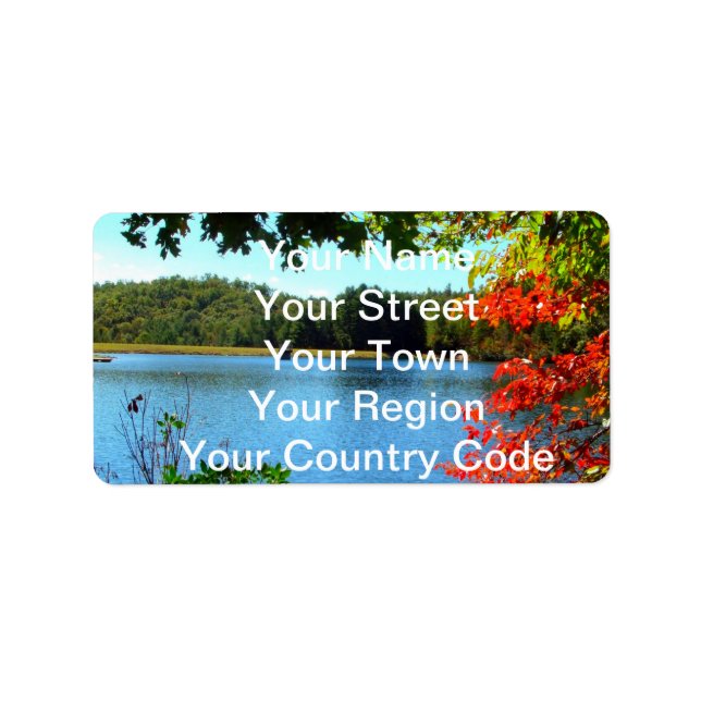 Étiquette Les saisons changent naturellement (Devant)