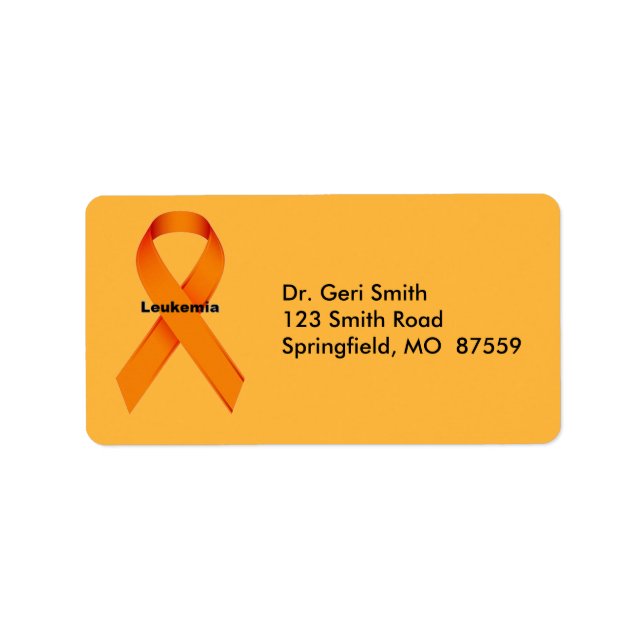 Étiquette leucémie (Devant)