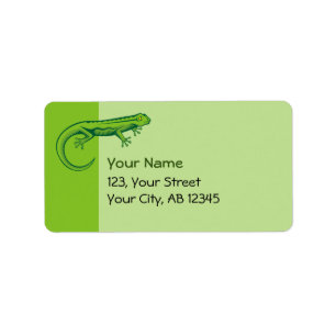 Étiquette Lézard vert