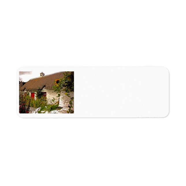 Étiquette Libellés d'adresse de retour de chalet irlandais (Devant)