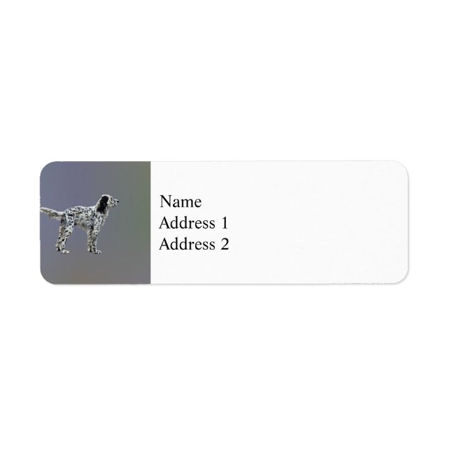 Étiquette Liewellin Setter (Devant)