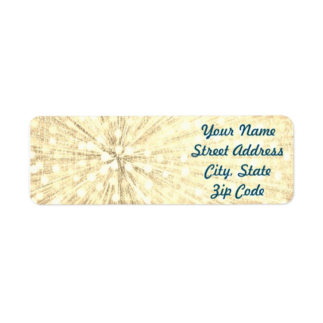 Étiquette Light Burst Return Address Labels (Devant)