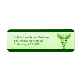 Étiquette Light Green Caduceus Alternative Medicine Icône