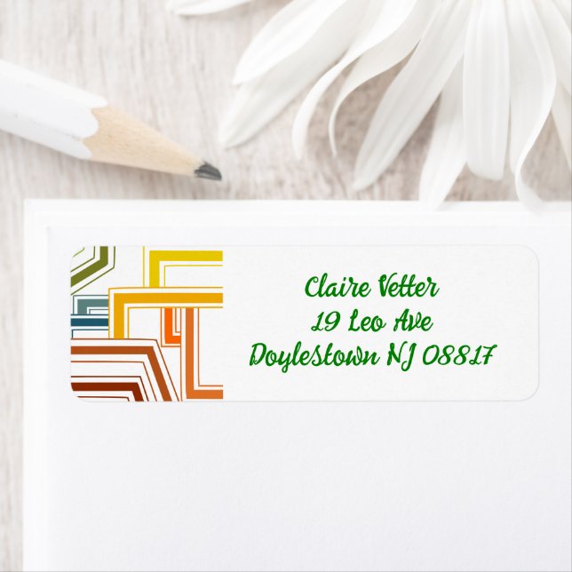 Étiquette Lignes des années 1970 (En situation)