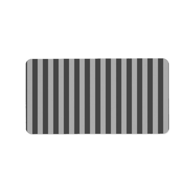 Étiquette Lignes verticales grises foncées et claires Rayure (Devant)
