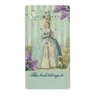 Étiquette Lilas au printemps, bibliothèque