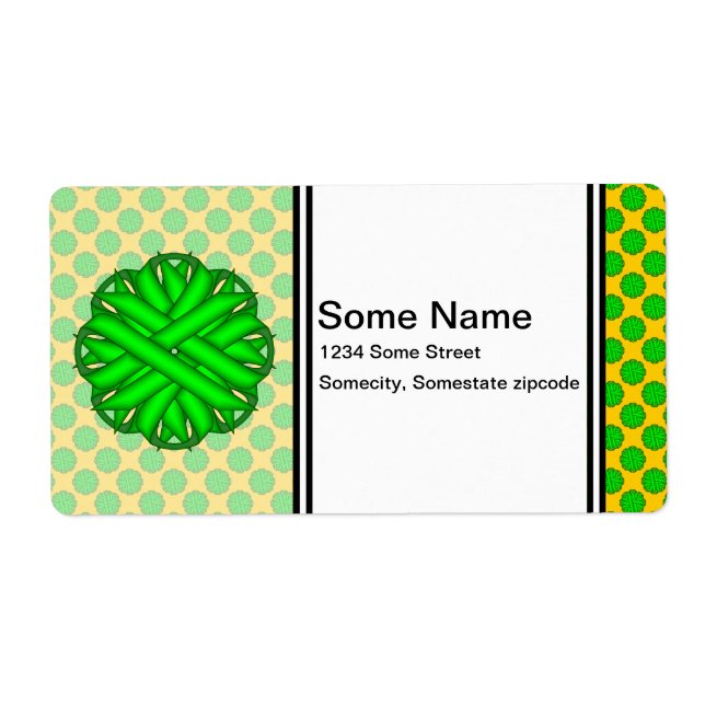 Étiquette Lime Green Flower Ribbon by Kenneth Yoncich (Devant)