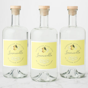Étiquette Limoncello Jaune Personnalisé