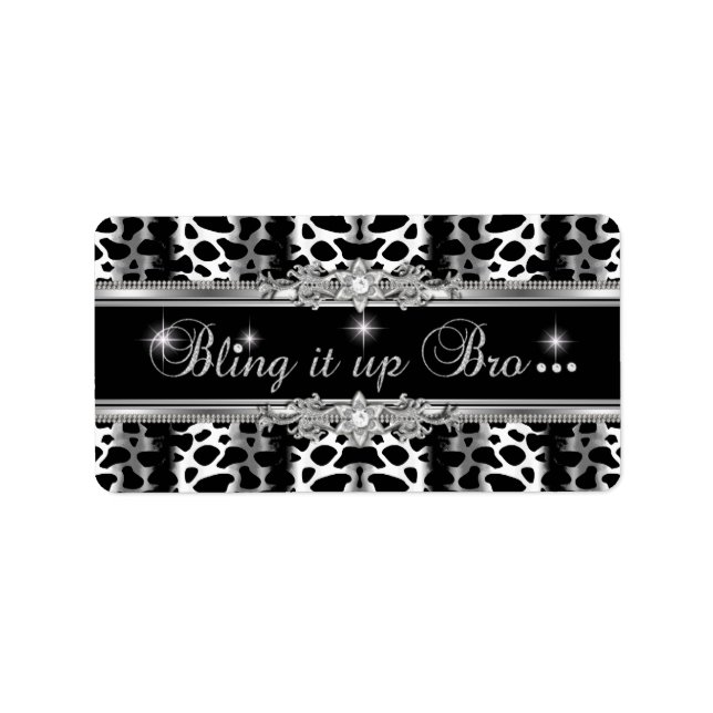 Étiquette Lisa Bling Medium (Devant)