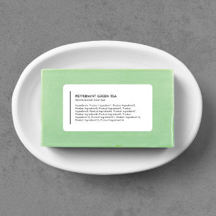 Étiquette Liste d'ingrédients de produit moderne de ligne ve
