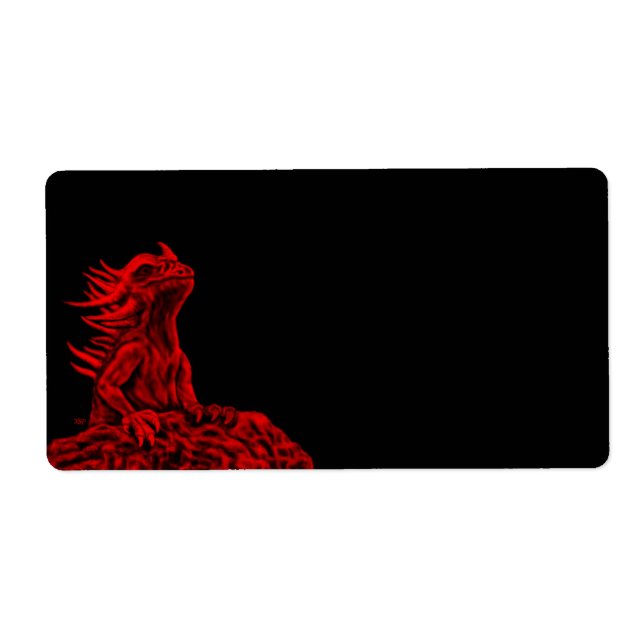 Étiquette Little red Dragon (Devant)