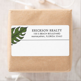 Étiquette Livraison Tropicale moderne simple