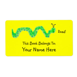 Étiquette Livre Worm, Plaque