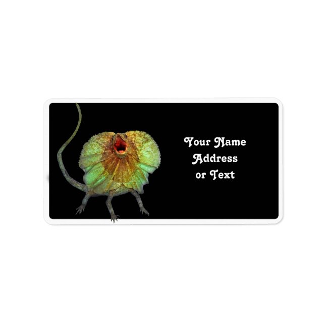 Étiquette Lizard hurle (Devant)