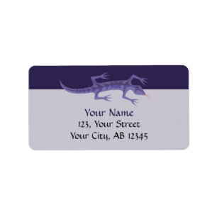 Étiquette Lizard Mauve